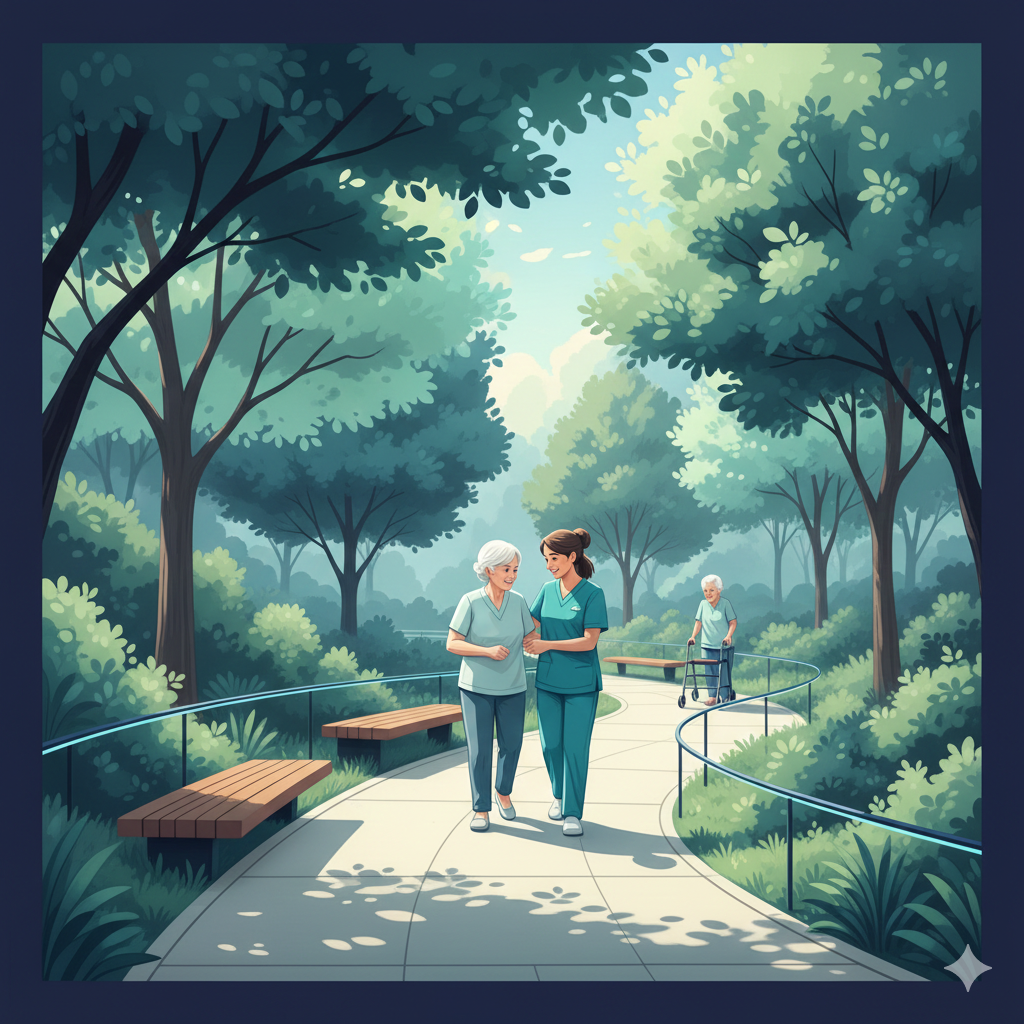 Outdoor Walking and Fresh Air Zone